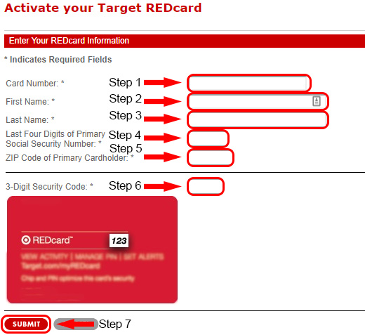 target redcard activation
